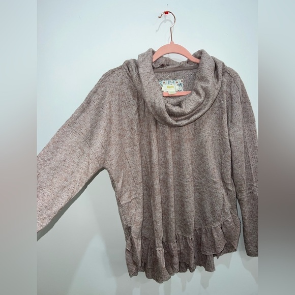Maeve Anthropologie cowl neck frilly knit sweater - size small. - Picture 9 of 15